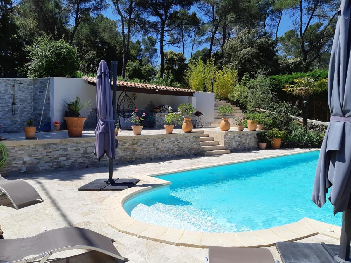 Villa La Licorne Piscine Privee, Jacuzzi, Massages, Tennis, Golf A 9Km Belcodene Exterior photo